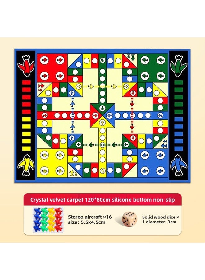 Flying chess carpet type oversized children's version puzzle primary school students game floor mat flying chess crawling mat